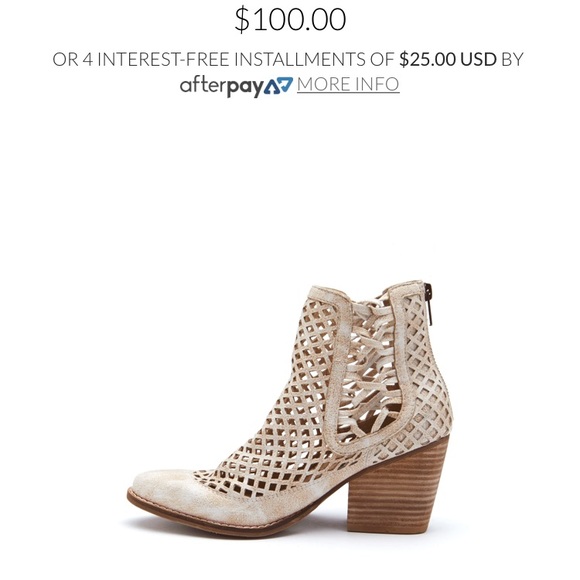 White Lattice Bootie - Picture 3 of 6